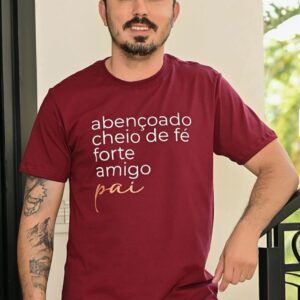 Camiseta Masculina Pai - Marsala (G)